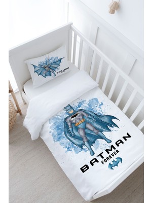 Tuğba Kuğu Bebek Boy Nevresim Takımı (100X150) - Cartoon Serisi - Batman