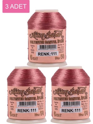 Altınbaşak 3 Adet Oya ve Dantel Ipi 20 gr - No: 111