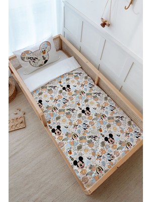 Tuğba Kuğu Montessori Nevresim Takımı (100 x 200) - Cartoon Serisi - Mickey ve Arkadaşları Pattern