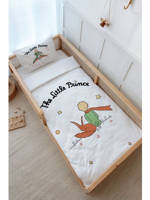 Tuğba Kuğu Montessori Nevresim Takımı (100 x 200) - Pure Baby Serisi - Tilki ve Küçük Prens