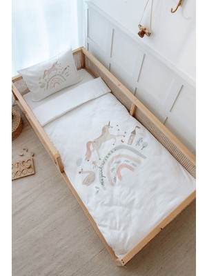 Tuğba Kuğu Montessori Nevresim Takımı (100 x 200) - Royal Series - Magical Unicorn