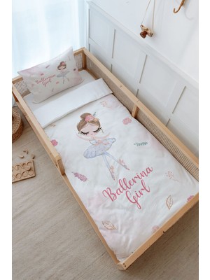 Tuğba Kuğu Montessori Nevresim Takımı (100 x 200) - Iconic Serisi - Beyaz Tütülü Balerin