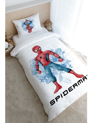 Tuğba Kuğu Tek Kişilik Nevresim Takımı (160X220) - Cartoon Serisi - Örümcek Adam