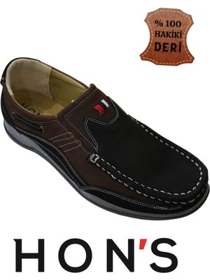 Hon's Erkek Ayakkabı Casual Günlük  Nubuk Deri, Ortopedik, Klasik Ayakkabı