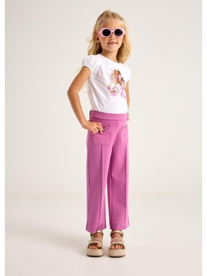 Mayoral Kız Çocuk Geniş Paça Pantolon Pembe