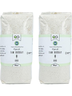 OG natural 2'li Organik Tam Buğday Unu 800 Gr 8 Ay Üzeri Bebekler İçin Sağlıklı İçerik