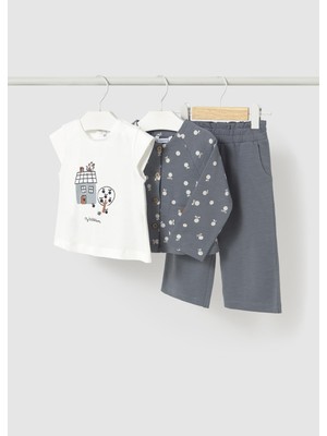 Mayoral Kız Bebek İspanyol Paça Pantolon Takım Gri