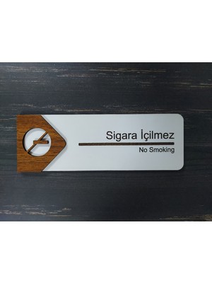 Lucena Sigara İçilmez Ofis Oda Kapı İsimliği Yönlendirme Tabelası Levhası Kişiselleştirilebilir