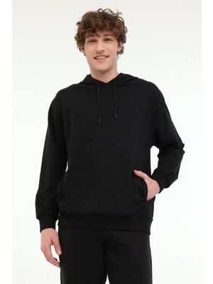 Lumberjack MB SN73 Hoodıe 5fx Siyah Erkek Sweatshirt