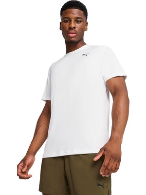 Puma Tad Ess Poly Texture Erkek Beyaz Koşu Tişört