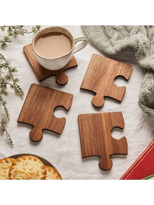 Puzzle-Bardak-Altlığı-(Ceviz)-Wf