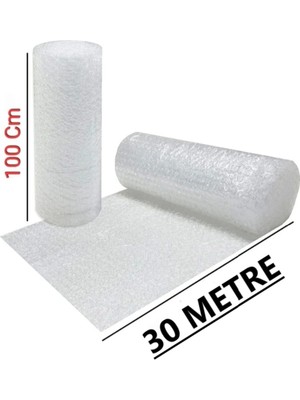 Mçb Group Balonlu Naylon 100 cm x 30 Metre Patpat Havalı Ambalaj Naylonu Pıt Pıt Rulo Sarım Taşınma Naylonu