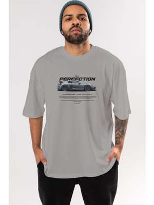 Ankhises Thıs Is Perfectıon Ön Baskılı Oversize T-Shirt Erkek Kadın Unisex  Pamuk Bisiklet Yaka Tişort