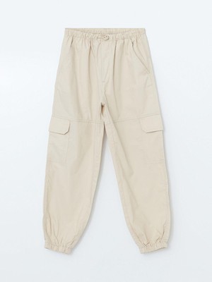 Lcw Kids Beli Lastikli Kız Çocuk Kargo Jogger Pantolon
