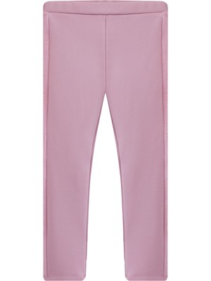 Lovetti Gül Kurusu Kız Çocuk Içi Peluş Yan Panel Tüylü Extra Kalın Kışlık Tayt