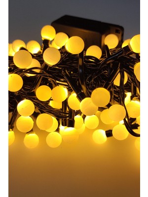 Parti ve Kır Düğünü Dekorasyonu Için Şerit Top LED Işık - Yılbaşı Ağacı Doğum Günü Süsleme 50LI 10MT