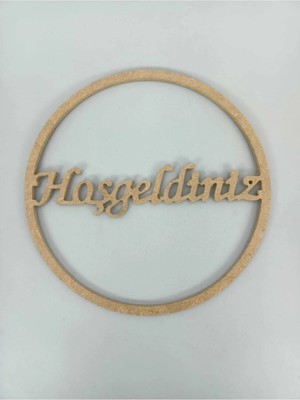 Hoşgeldiniz Yazılı 25CM Kasnak / Makrome Halka / 3mm