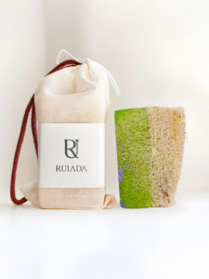 RUIADA %100 Doğal Kabak Lifli Aloevera Sabunu 130 Gr. (Hand Made)