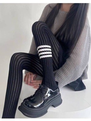 Lolita Çizgili Külotlu Çorap