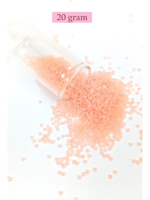 Just Cheap Store Dökme Cam Kum Boncuk (11/0) 2 mm - 20 Gram -  Pudra - BNC025