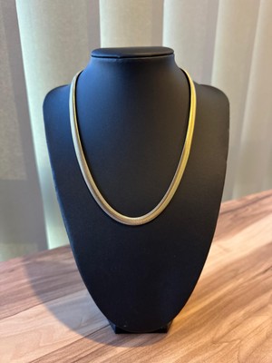 Queen Accessory Çelik Yılan Zincir Kalın Kolye