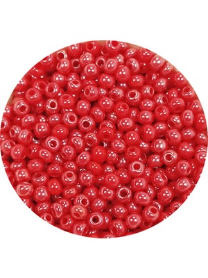 Just Cheap Store Dökme Cam Kum Boncuk (11/0) 2 mm - 60 Gram -  Kırmızı - BNC039