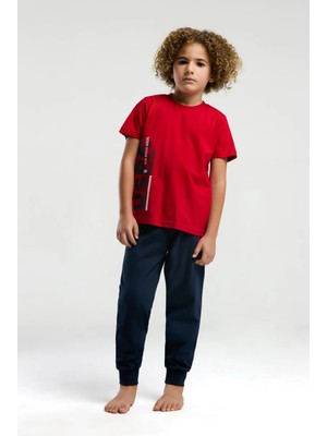 U.S. Polo Assn. Pamuk Kısa Kol Erkek Çocuk Pijama Takım 2013