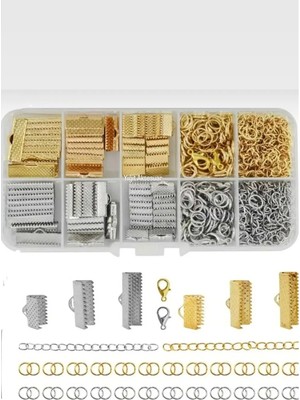 Yiğit Aksesuar Timsah Kapama Papağan Klips ve Bağlantı Halkası Uzatma Zincirli Takı Yapım Malzemeleri