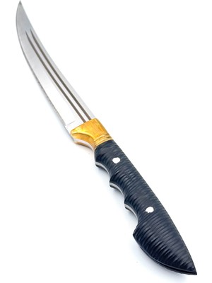 Nokta Outdoor Koleksiyonluk Baba Bıçağı 31,5 cm Kompakt Kabze Hediye Deri Kılıflı