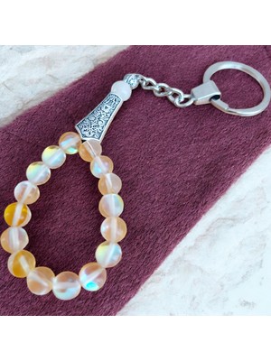 Mga Doğaltaş Termal Kuvars  Tesbih Anahtarlık – Doğal Taş Anahtarlık – Tesbih Model Anahtarlık