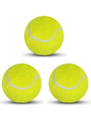3 Adet Başlangıç Seviye Kauçuk Elastik Tenis Topu Yeşil
