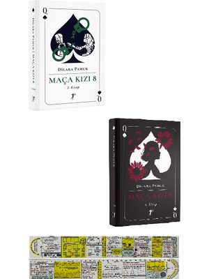Maça Kızı 8  Seti 3. ve 4. Kitaplar (Ciltli)  (Matematik Öğreten Cetvel) - Dilara Pamuk