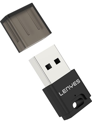 Lenyes LR203 USB Bluetooth 5.0 Wireless Transmitter Adaptör Siyah