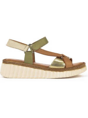 Ziya Kadın Deri Sandalet 1511008Z413 Taba