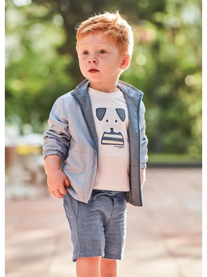 Mayoral Erkek Bebek Şort Takım Mavi