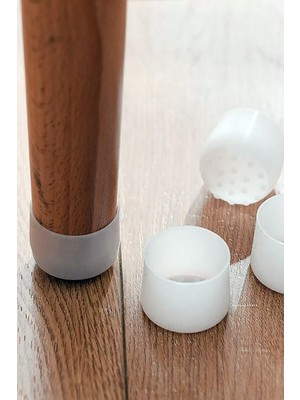 12 Adet Silikon Masa ve Sandalye Ayağı Için Kaydırmaz Çizdirmez Mobilya Çorabı