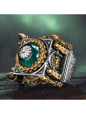 Takılingo Islam Usta Yeni Çağ Model 925 Ayar Gümüş Cami Motifli Minareli Erkek Yüzük