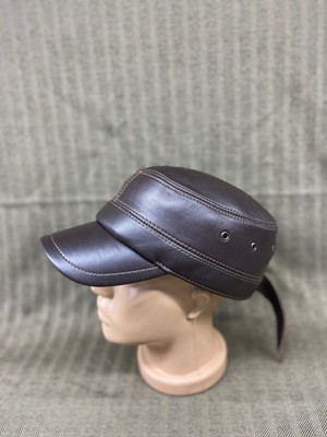 Fast Style  Deri Castro Model Şapka