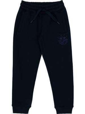 U.s. Polo Assn. Lastikli Paça Lacivert Erkek Çocuk Eşofman Altı Lamhunkıds