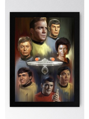 Star Trek Çerçeveli Tablo - Uzay Yolu Fim Posteri Tablo