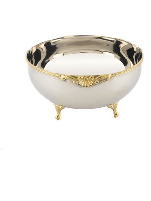 Mikasa Moor Gold Ayaklı Gümüş Kase 17X10 cm