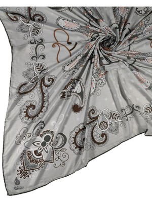 Alize Krep Etnik Desen Büyük Boy Eşarp 140X140 cm