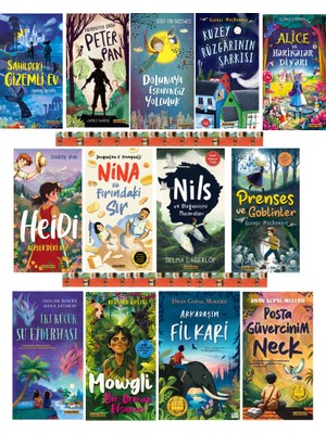 Efsane Klasikler Romanlar /  Nina ve Fırındaki Sır / Posta Güvercinim Neck / Mowgli  (13 Kitap)