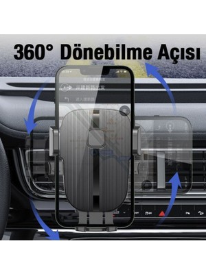 Biggerbowie Araç Içi Havalandırma Için Telefon Tutucu Silikon Destekli Güvenli 360 Derece Araba Telefon Tutucu