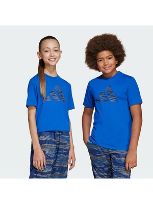 Adidas Sportswear JI6109 Training Essentials Camo-Print Tee Kids