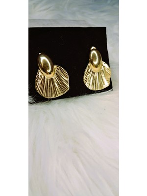 Stainless Steel Badelis Çelik Plaka Model Küpe