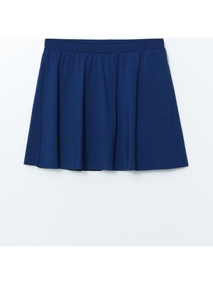 Lcw Dream Kadın Beli Lastikli Düz Yüzme Şort Etek