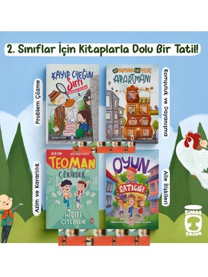 Oyun Satıcısı /  Kayıp Çileğin Sırrı /  On Numara Beş Yıldız Apartmanı /  Teoman Çekirdek(4 Kitap)