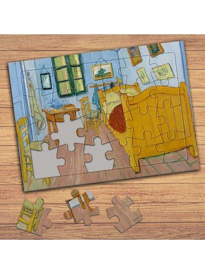 Asilmeydan Yatak Odası Van Gogh Çocuklara Özel Puzzle Yapboz TABLO-0001231