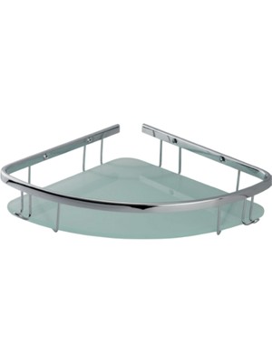 Çelik Banyo Paslanmaz Pirinç Karmina Camlı Oval Süngerlik Tekli 18X18cm Sabunluk